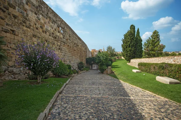 Tarragone Passeig Arqueologic Promenade Archéologique Sous Les Murs Époque Romaine — Photo