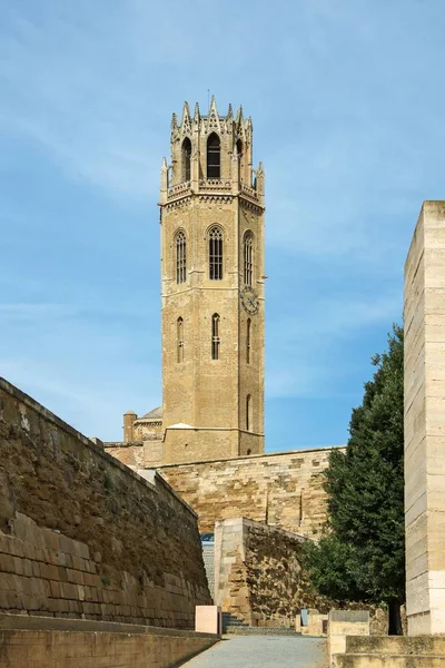 Seu Vella Old Cathedral Lleida Lerida City Catalonia Spain — Stock Photo, Image