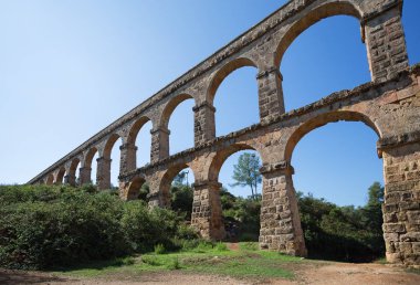 Roma su kemeri ' El ponte del Diablo' (köprü şeytanın) yakınındaki Tarragona, Katalonya, İspanya