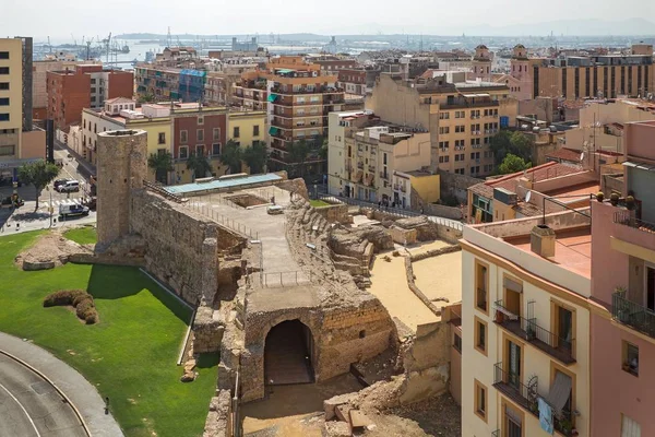 Roman Circus Harabeleri Tarragona Catalonia Spanya — Stok fotoğraf