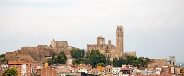 Seu Vella Eski Cathedral Lleida Lerida Şehir Katalonya Spanya — Stok fotoğraf