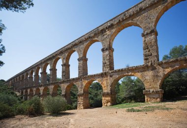 Roma su kemeri ' El ponte del Diablo' (köprü şeytanın) yakınındaki Tarragona, Katalonya, İspanya