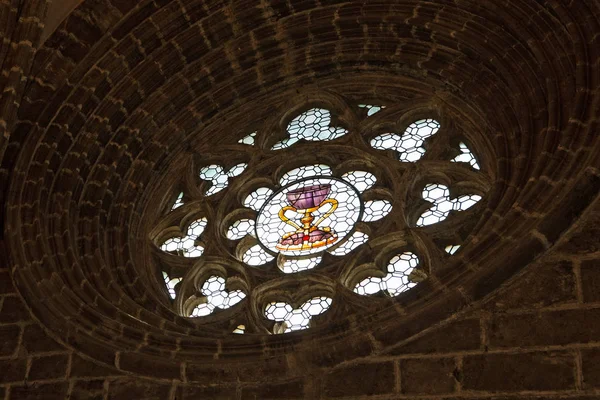 Valencia Katedral Kutsal Kase Görüntüde Kilise Kentin Tarihi Ana Landmark — Stok fotoğraf