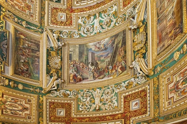 Vaticano Italia Gennaio 2020 Soffitto Del Museo Del Vaticano Museo — Foto Stock