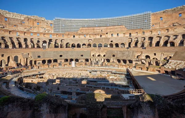 Colosseum Ruïnes Rome Het Het Grootste Romeinse Gebouw Ter Wereld — Stockfoto