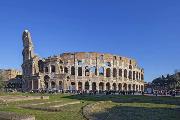 Ruínas Coliseu Roma Maior Edifício Romano Mundo — Fotografia de Stock