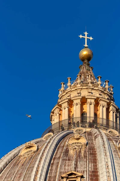 Pemandangan Kubah Katedral Santo Petrus Pagi Hari — Stok Foto