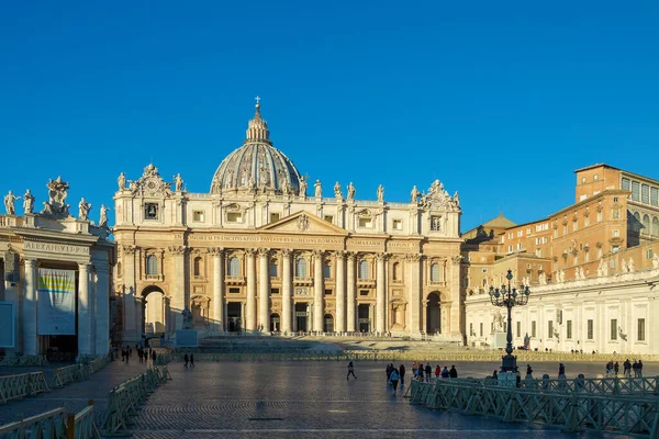 Vaticaan Italië Januari 2020 Het Plein Voor Sint Pieterskathedraal Van — Stockfoto