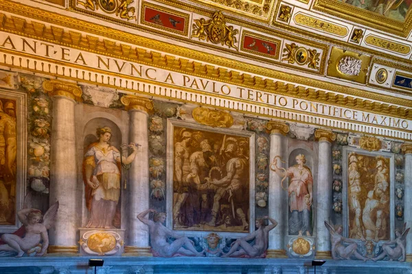 Rzym Włochy Styczeń 2020 Zamek Świętego Anioła Wnętrzu Początkowo Zbudowany — Zdjęcie stockowe