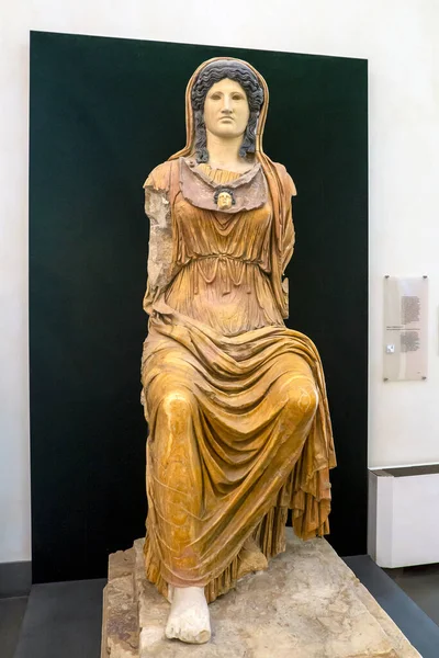 Rzym Włochy Styczeń 2020 Starożytne Posągi Wystawie Narodowego Muzeum Rzymskiego — Zdjęcie stockowe