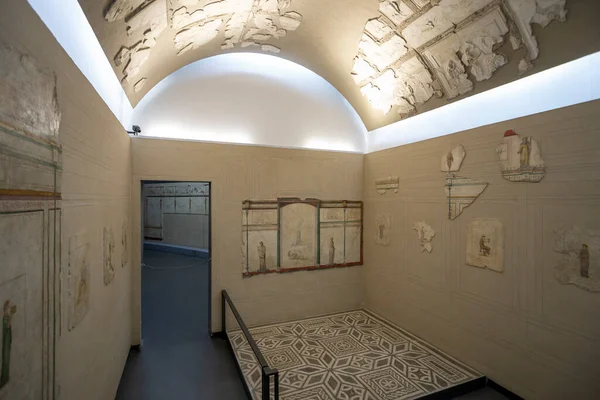 Rzym Włochy Styczeń 2020 Starożytna Mozaika Wystawie Narodowego Muzeum Rzymskiego — Zdjęcie stockowe