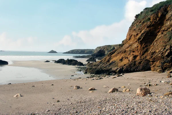 Дикому Пляжі Скелі Атлантичний Океан Французький Бретані — стокове фото