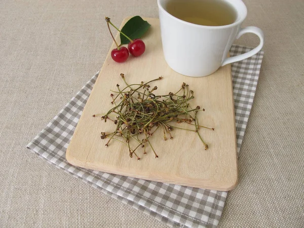 Tea Cherry Stems — Stock Photo, Image