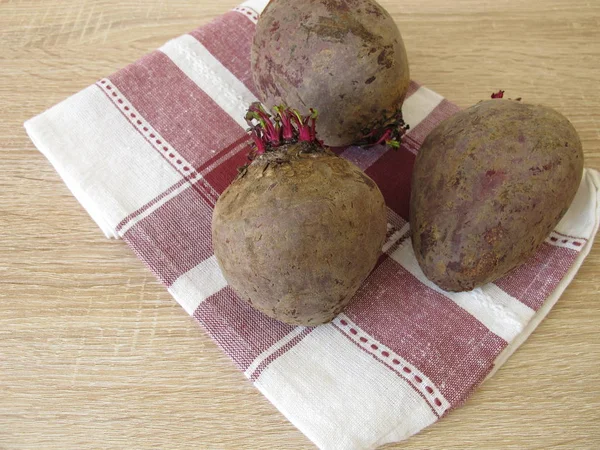 Beetroot Dishcloth Table — Stock Photo, Image