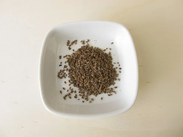 Carrot Seeds Sowing Wooden Board — Stock Photo, Image