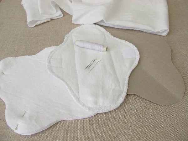 Calça Higiene Mensal Auto Costurada Lavável Feita Tecido — Fotografia de Stock