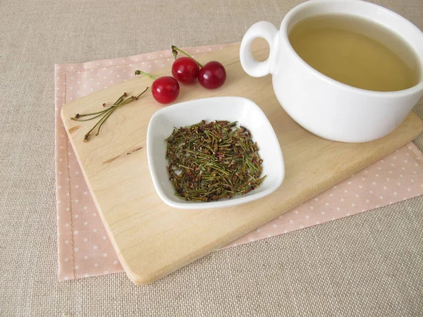 Herbal Tea Dried Cherry Stems — Stock Photo, Image