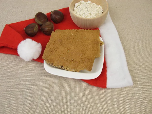 Lebkuchen Mit Kastanienmehl — Stockfoto