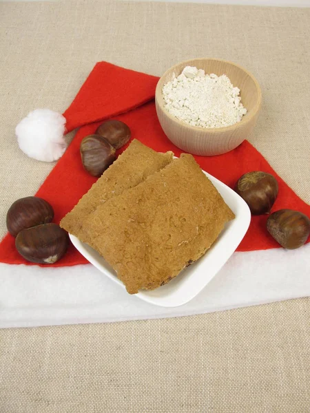 Gingerbread Sweet Chestnut Flour — Stock Photo, Image