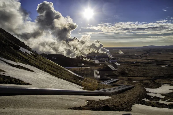 Jeotermal enerji santrali Reykjavik İzlanda — Stok fotoğraf