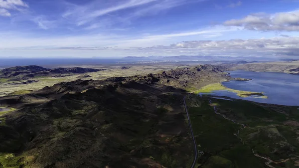 Kleifarvatn vista aérea — Foto de Stock