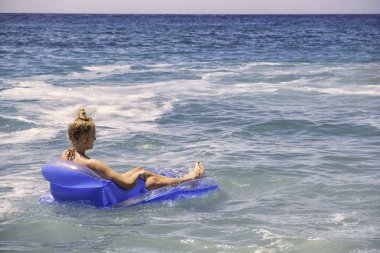 Floating beach mat clipart
