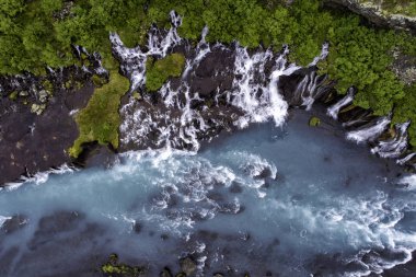 Hraunfossar hava çekimi
