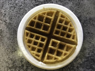 Kahvaltı waffle 'ı