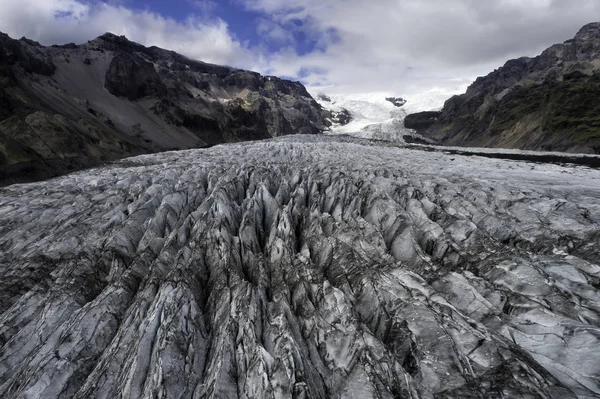 Outlet glacier aerial — Stock Photo, Image