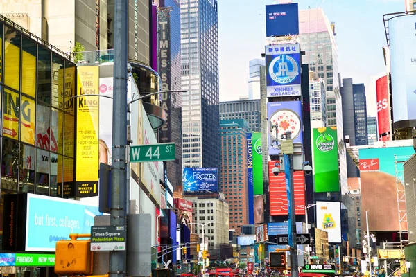 Nowy Jork Usa Września 2018 Times Square Neonów Reklam Animowanych — Zdjęcie stockowe