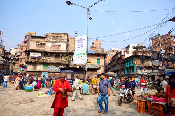 Antiguas calles de Katmandú — Foto de Stock