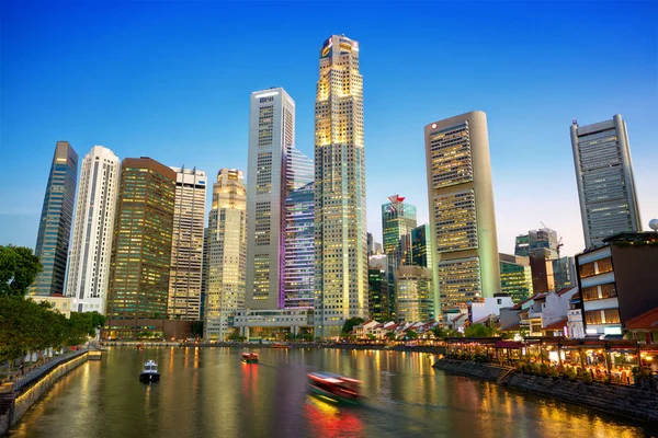 Singapore skyline centro — Fotografia de Stock