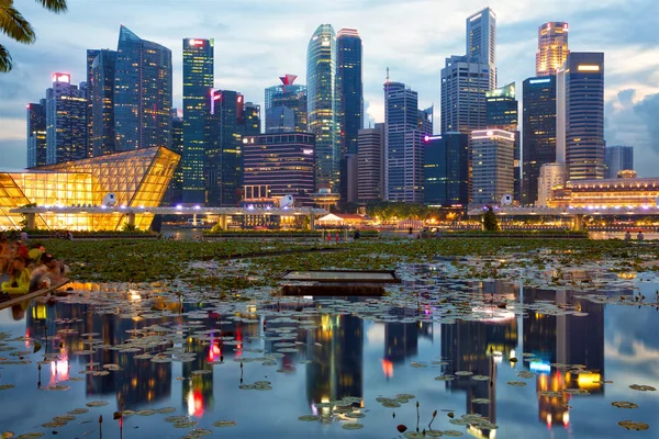 Singapur finans bölgesi — Stok fotoğraf