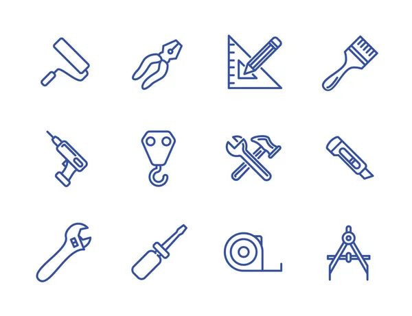 Vector lines icons — Stock Vector