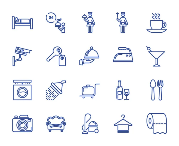 Vector lines icons — Stock Vector
