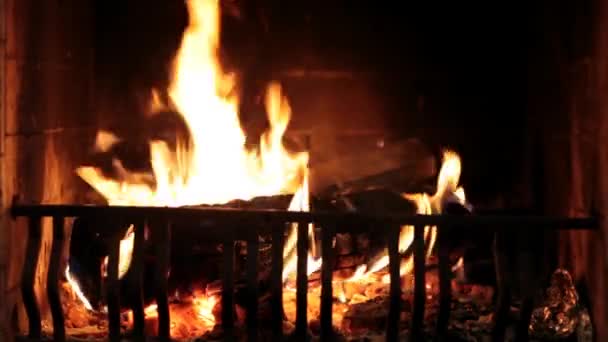 Fuego Chimenea — Vídeo de stock