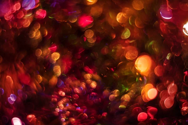 Résumé Fond Bokeh Multicolore Fond Lumières Vintage Paillettes Colorées — Photo