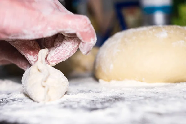 Dough on the table — Stock Photo, Image