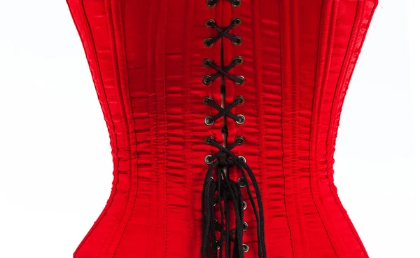 Red female corset — Stock Photo, Image