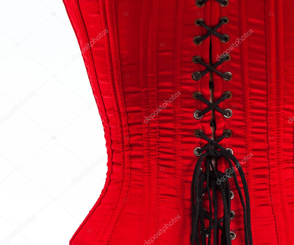 Red female corset