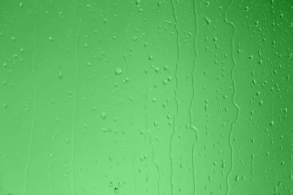 Gotas de agua en el vaso — Foto de Stock