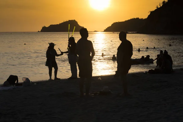 在哥伦比亚圣玛尔塔查看海岸 免版税图库图片
