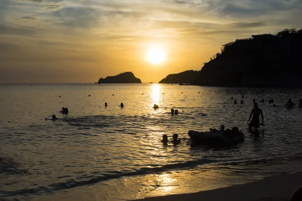 Blick Küste Bei Santa Marta Kolumbien Stockbild