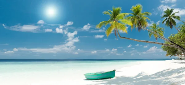 Paisaje Playa Tropical Las Maldivas — Foto de Stock