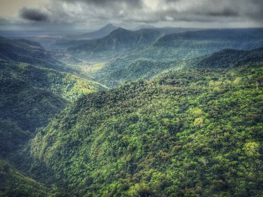 Black River Gorges Milli Parkı bakış açısı, Mauritius Adası
