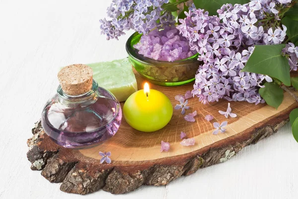 Conjunto spa aromaterapia Imagem De Stock