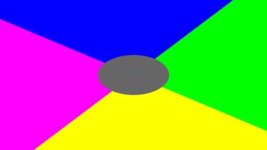 Parlayan Çember Merkezli Dönen Cmyk Renk Paleti