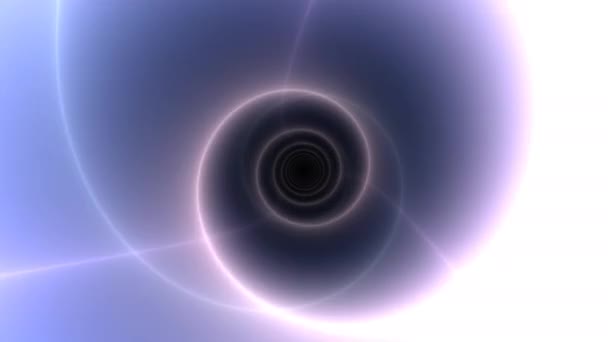 Zoom in un tunnel a spirale rotante Wormhole Spin — Video Stock