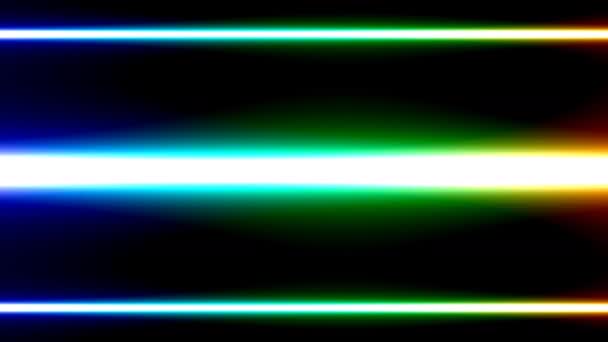 Raggi di frontiere luminose Superiore e inferiore del laser a fascio di luce — Video Stock