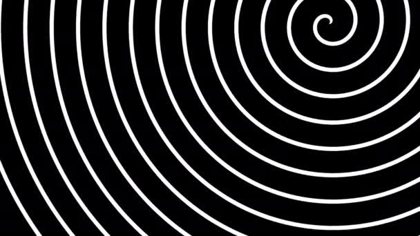 Máscara espiral giratoria única Spinner mate — Vídeo de stock